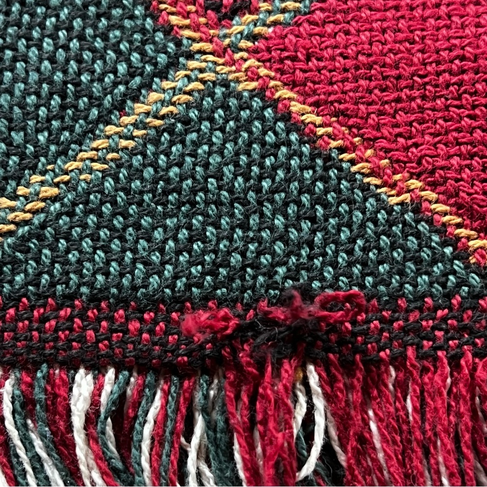 Goodwin Weavers 100% Cotton Golf Tapestry Throw Blanket Afghan Vintage USA - Picture 12 of 13